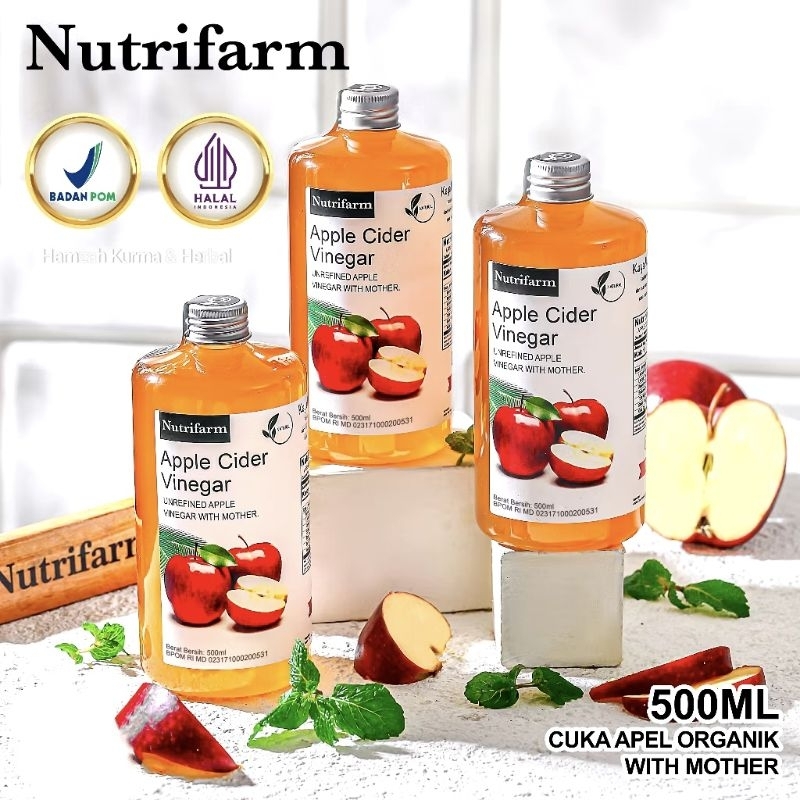 

Cuka Apel Nutrifarm 500ml | Paket Bundle 3 Botol