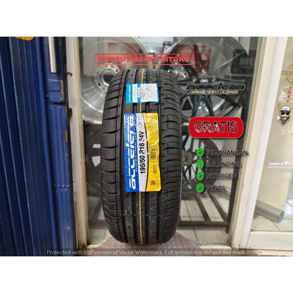 Ban Mobil 195/50 R16 ACCELERA PHI-R 195 50 Ring 16 Ban Mobil Tubeless