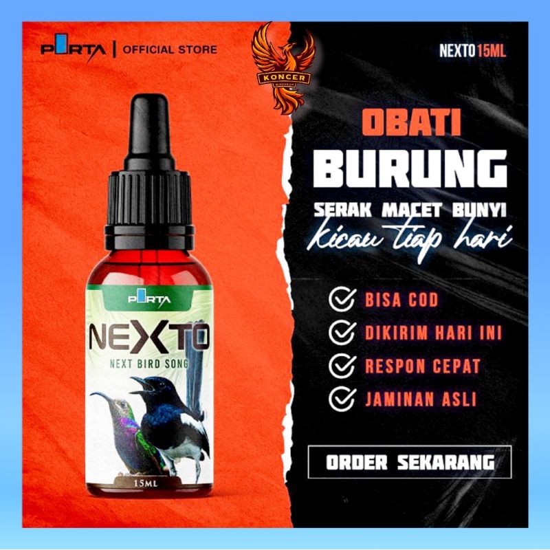 NEXTO OBAT BURUNG KICAU MACET SUARA SERAK