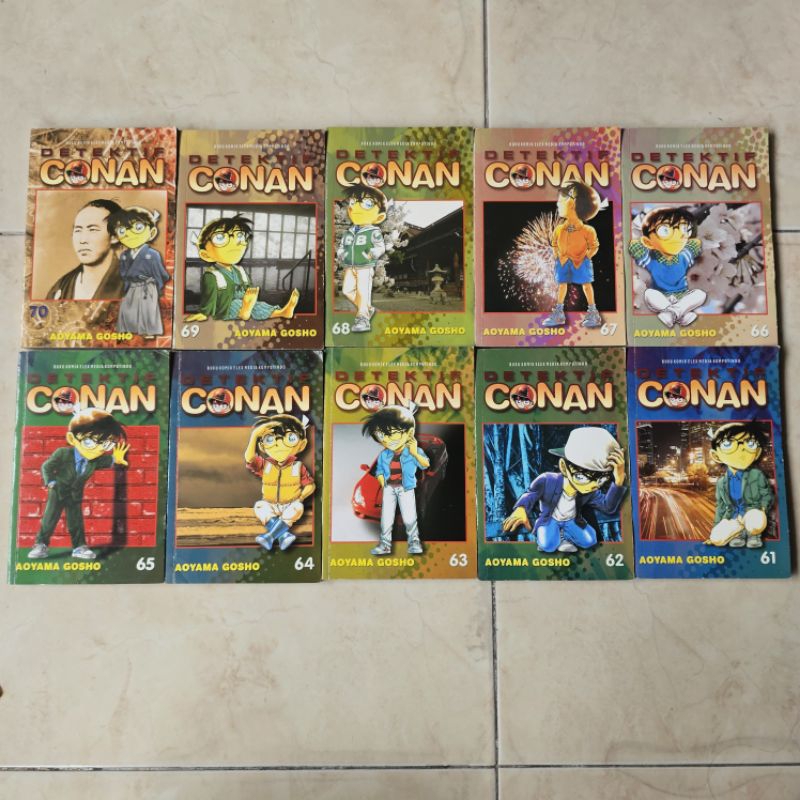 Preloved Komik Detektif Conan series no.61-70 eceran