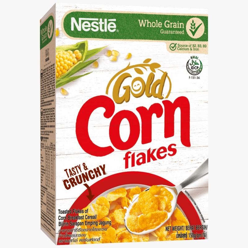 

CEREAL NESTLE GOLD CORN FLAKES 150GR/SEREAL NESTLE JAGUNG PIPIH 150GR