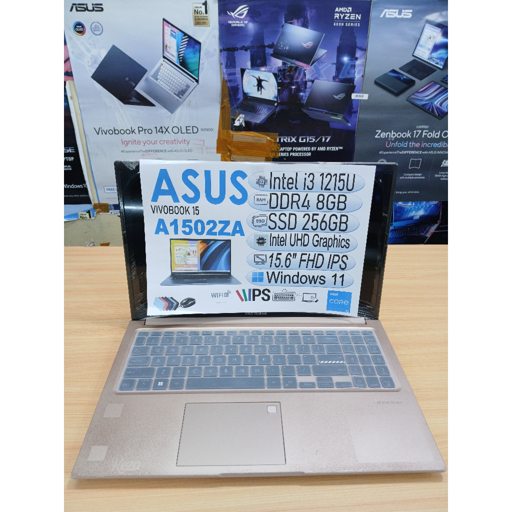 ASUS VIVOBOOK 15 A1502ZA INTEL CORE I3-1215U RAM 8GB DDR4 SSD 256GB 15,6" FHD IPS ( SECOND )