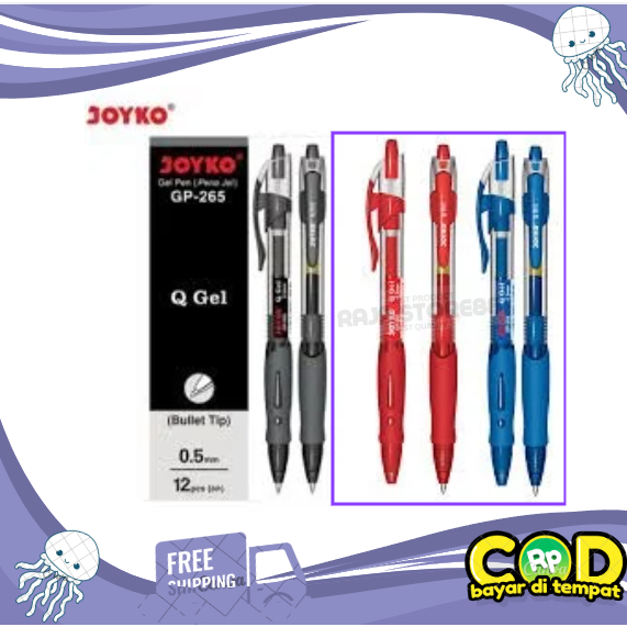 

Pulpen Joyko GP-265 Gel Pen (12 pcs)