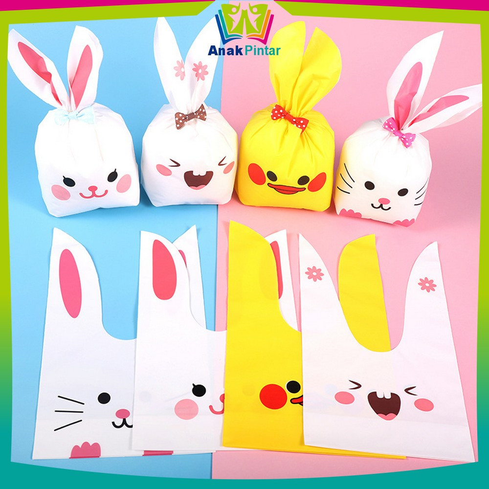 

Plastik Bingkisan Ultah Anak Karakter Kelinci Lucu / Kantong Souvenir Snack Rabbit Plastic Bag / Plastik Goodie Bag Kecil Anak Pintar C1181