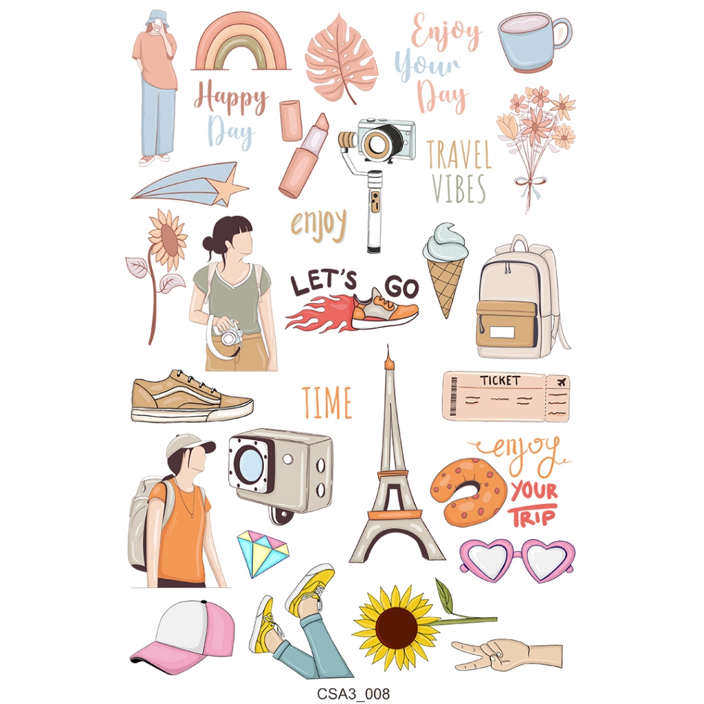 

Sticker pack aesthetic tumbler laptop hp koper anti air