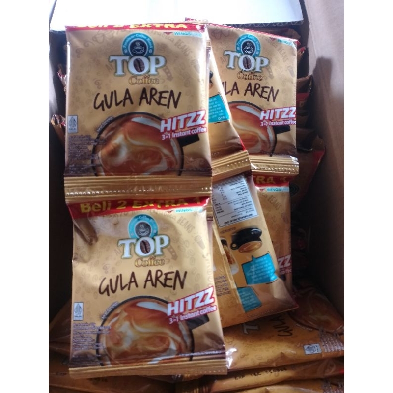 

TOP Coffe gula aren 1 renceng isi 15 pcs