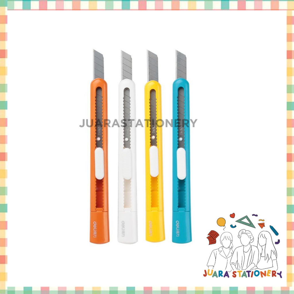 

Cutter Deli E2025 (927) / Kuter Cuter Kecil Deli Lucu Perlengkapan Sekolah Perlengkapan Kantor Stationery / Pisau Ukir