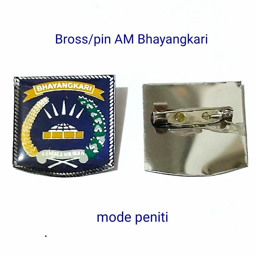 Pin Bhayangkari Peniti - Pin Fiber Peniti | Pin Bhayangkari Magnet