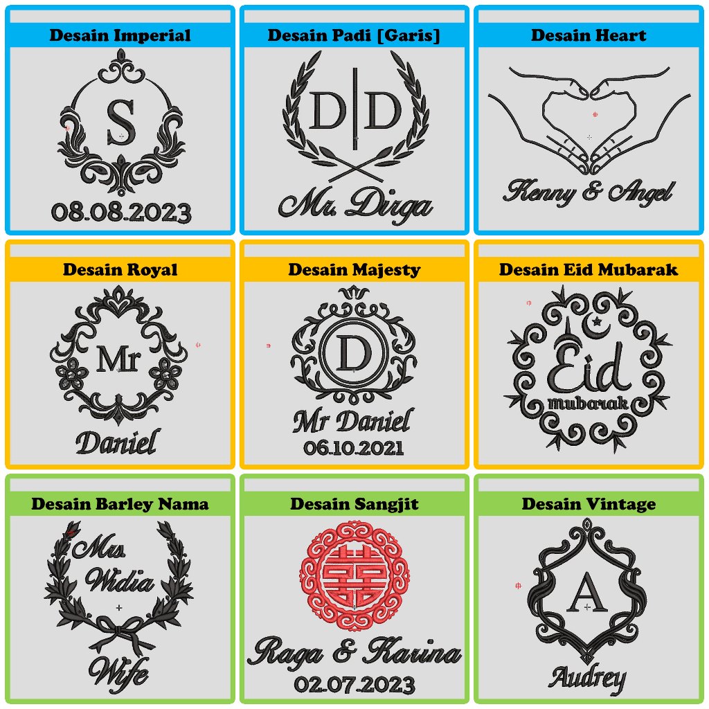 Paket 2 Handuk Morning Whistle + Bordir / Handuk Seserahan Pernikahan / Handuk Couple