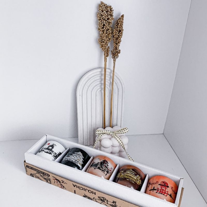 Set Gelas Haampers Kado Gift / Set Cangkir Parsel Lebaran / Gelas Teh / Gelas Ocha