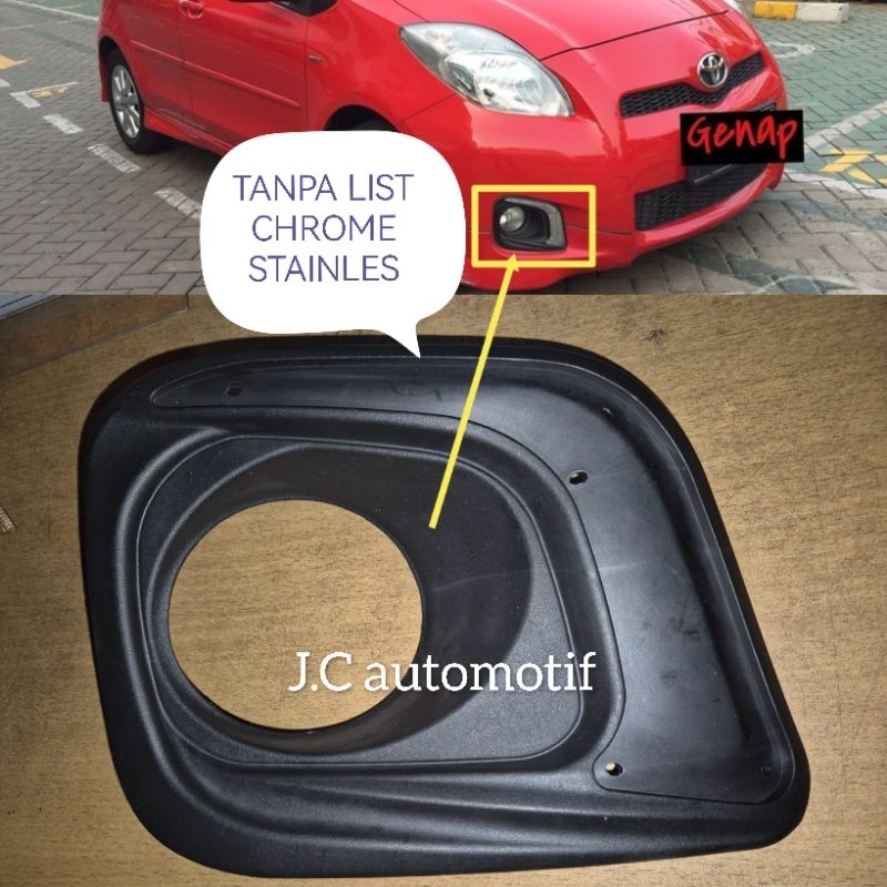 Cover tutup rumah foglamp untuk yaris 2012 2013
