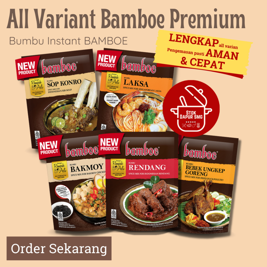 

BAMBOE Premium Taste Bumbu Masak Instan All Varian