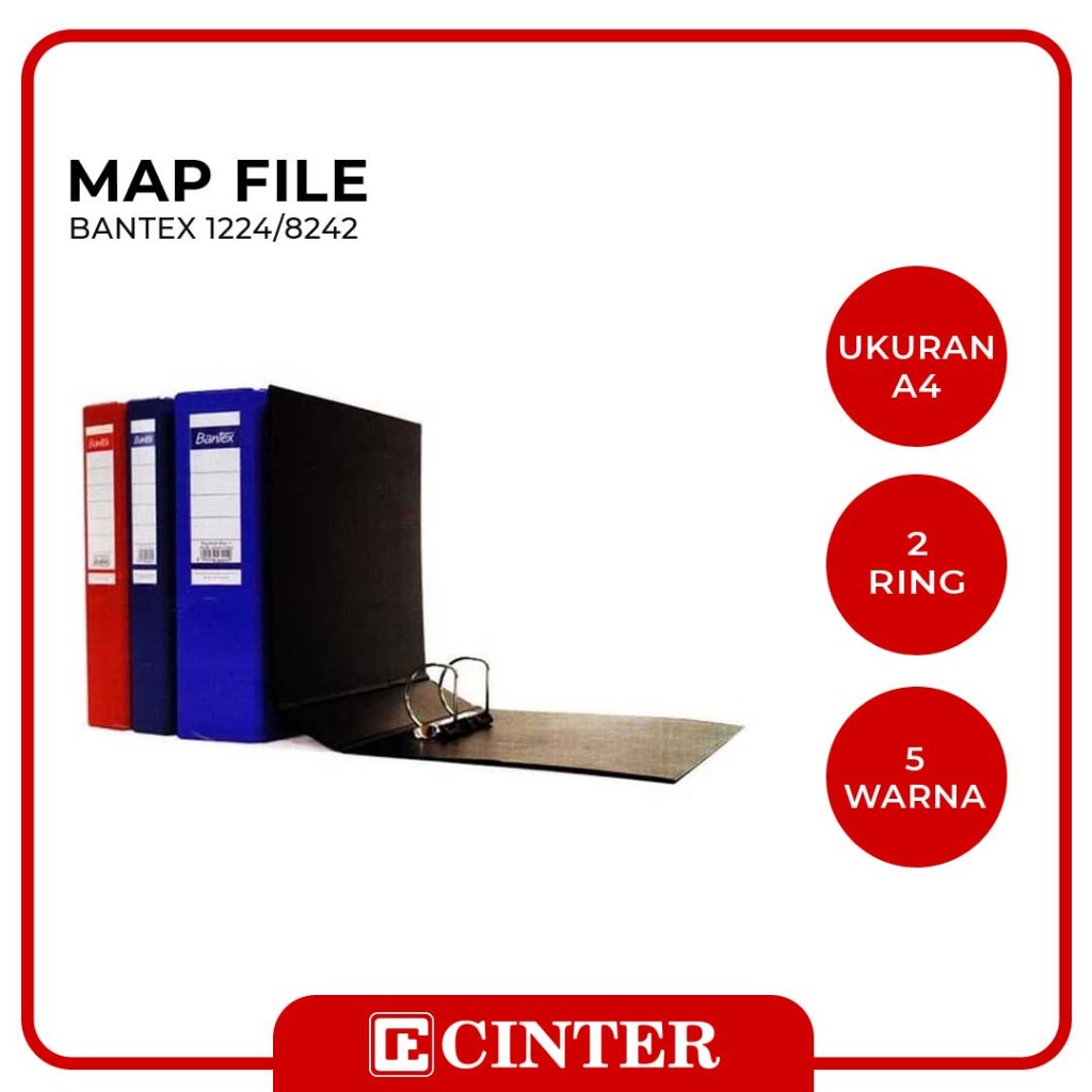 

BANTEX - MAP / TEMPAT PENYIMPANAN DOKUMEN 1224/8242 A4 2 RING
