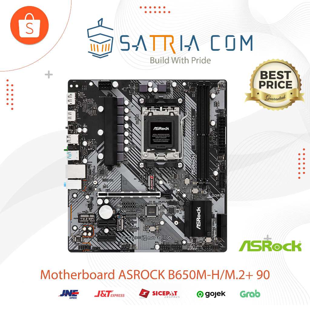 Motherboard ASROCK B650M-H/M.2+ 90-MXBMS0-A0UAYZ
