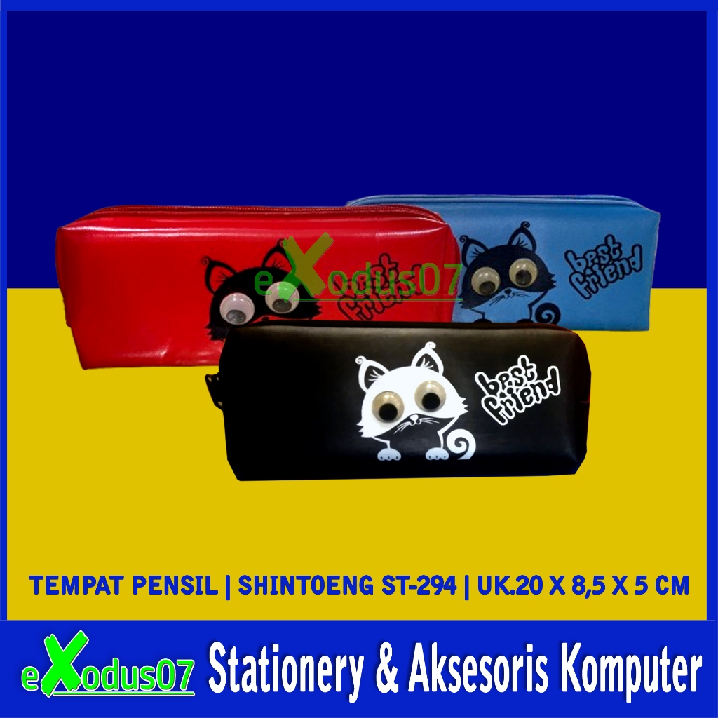 

TEPAK PENSIL ST-294 ( KUCING ) KOTAK PENSIL PENCIL CASE TEMPAT PENSIL SHINTOENG