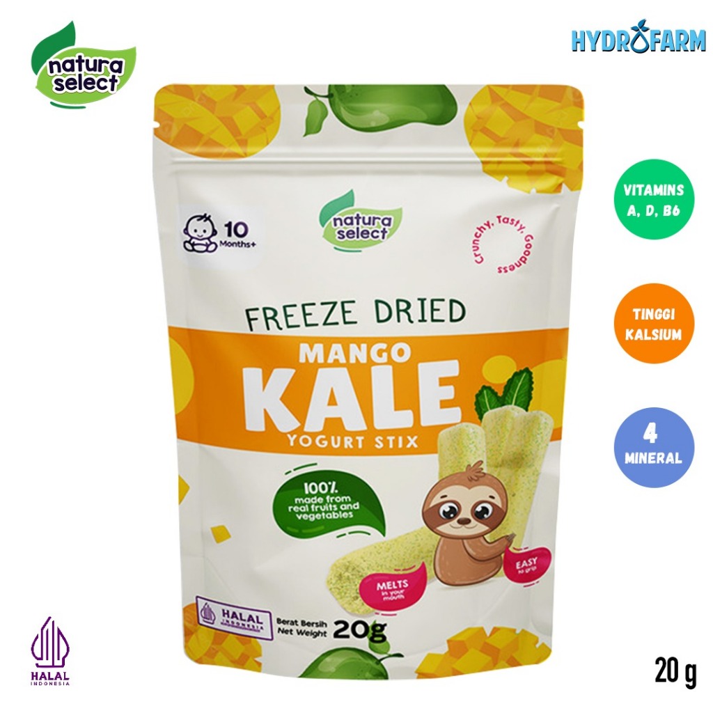 

Natura Select - Freeze Dried Yoghurt Stix Mango Kale