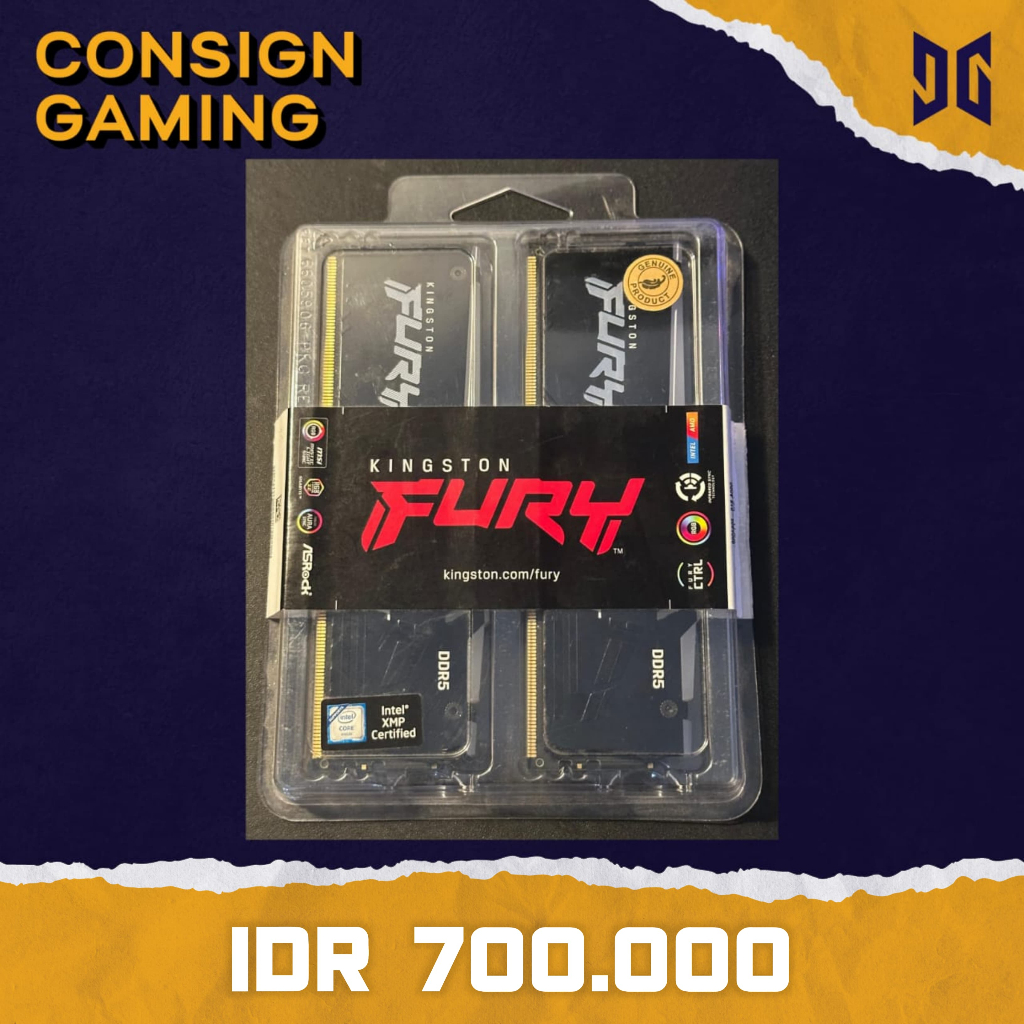 HYPERX FURY BEAST RGB 2X8GB DDR5 5200MHZ ( CODE : ZS275 )