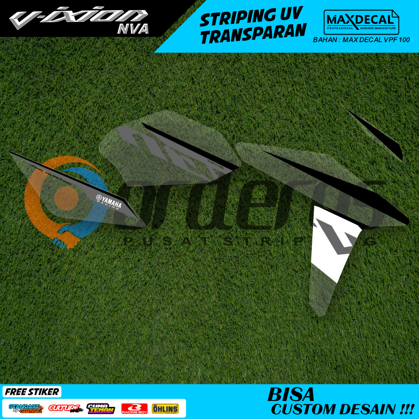 Striping Transparan Yamaha Vixion Old Stiker Setripping Motor Nvl Nva 155 Transparan Custome Decal S