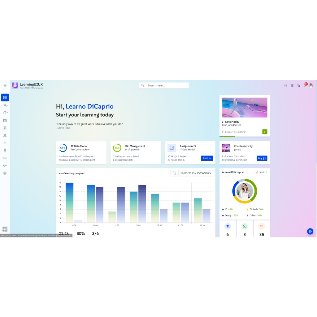 Template Website E-Learning HTML Bootstrap5 Responsive
