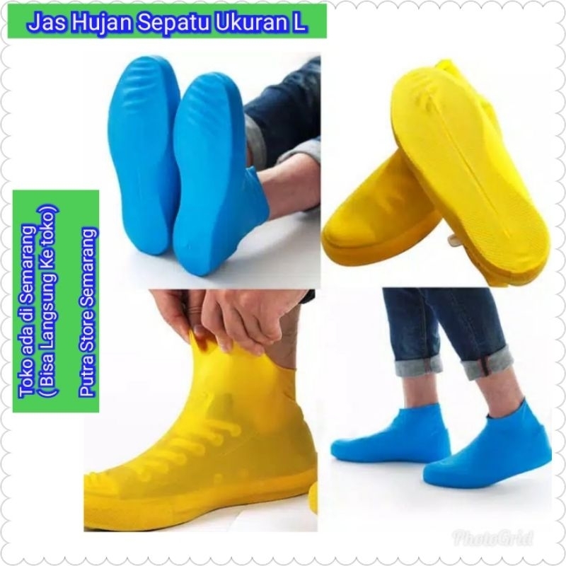 cover sepatu karet pendek karet Jas hujan sepatu anti air kemul sepatu siap hujan hujanan shoes cove