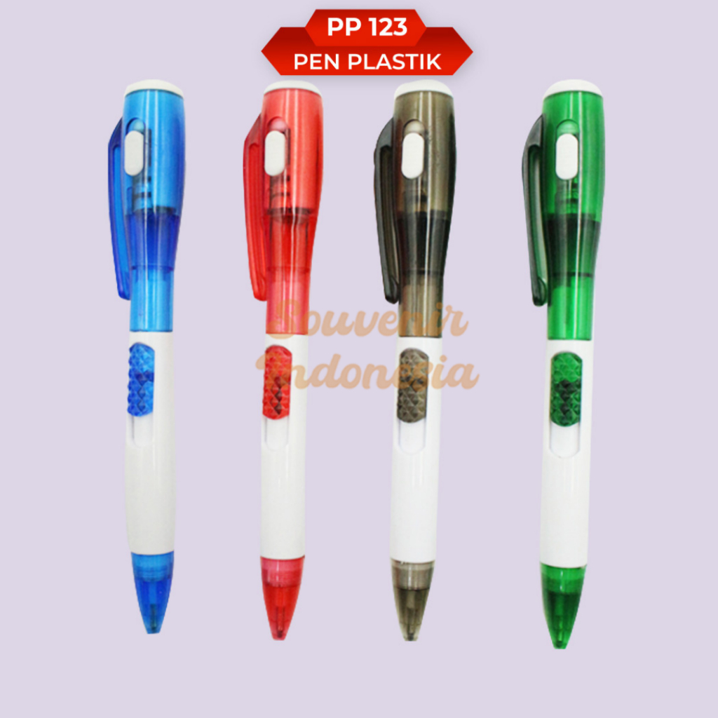 

Pulpen Touch Screen Souvenir Custom Pen Plastik Logo Brand PP 123