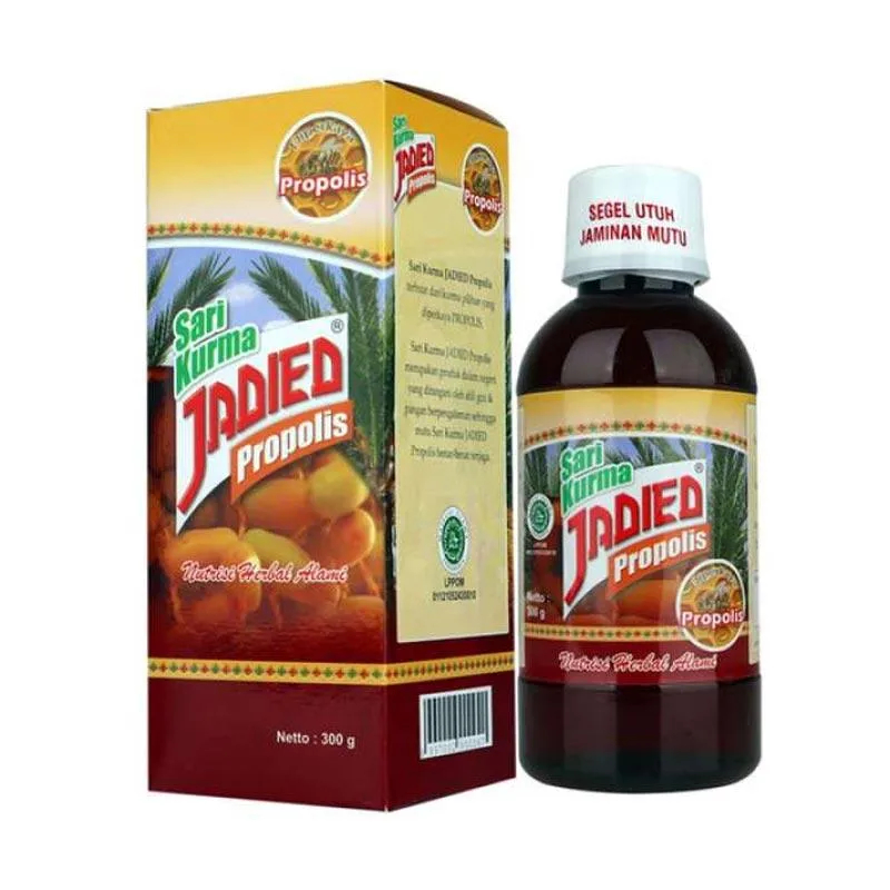 

Madu Jadied Propolis | Sari Kurma Jadied Propolis | Madu Kurma Jadied Propolis plus Omega 3 6 9