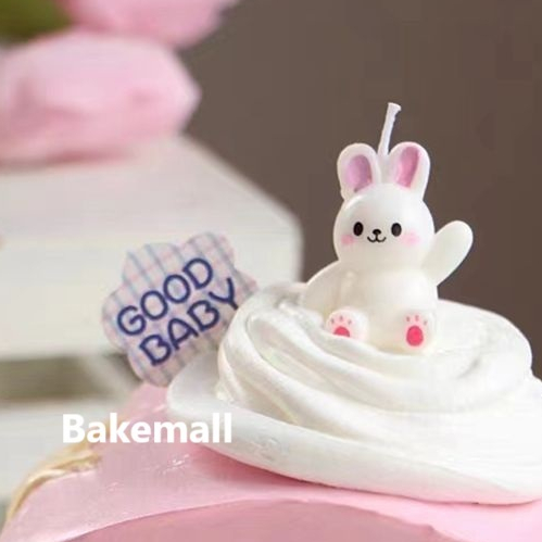 Bunny Candle / Lilin Kelinci / Lilin Ulang Tahun Kelinci / Lillin Hiasan Kue Kelinci / Lilin Korea K
