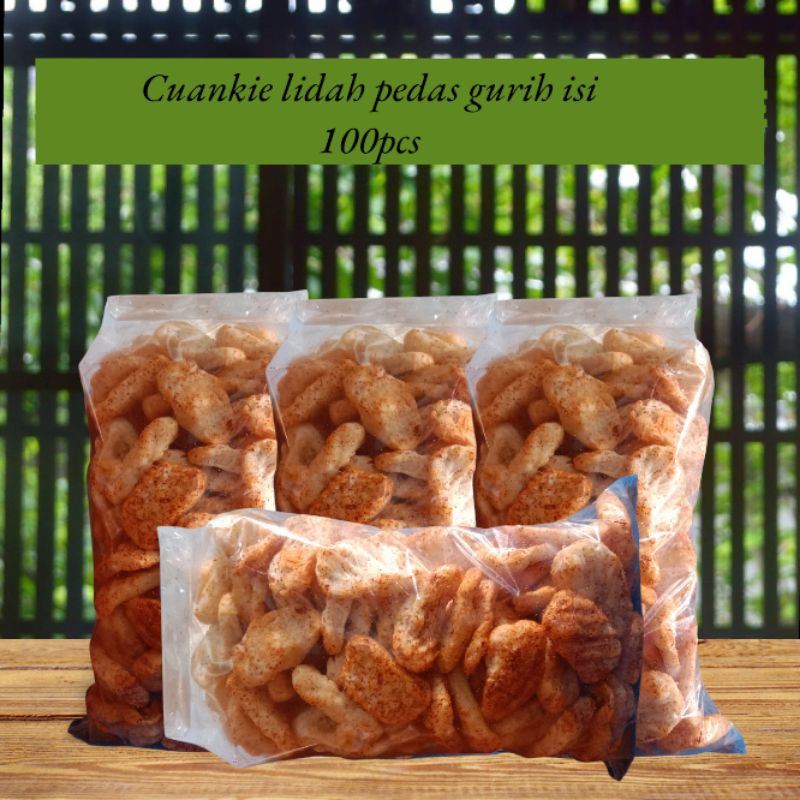 

Cuankie Lidah pedas Gurih isi 100pcs