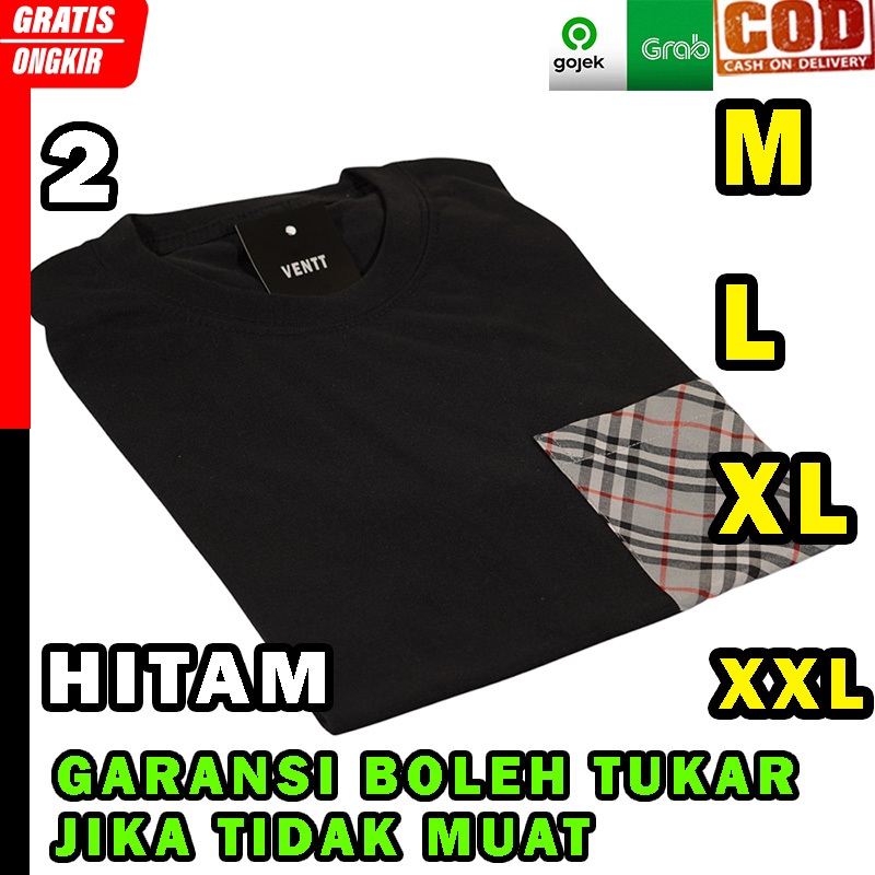 kaos kantong kotak polos baju atasan pria cowok laki laki  oversize regular reguler standar kasual f