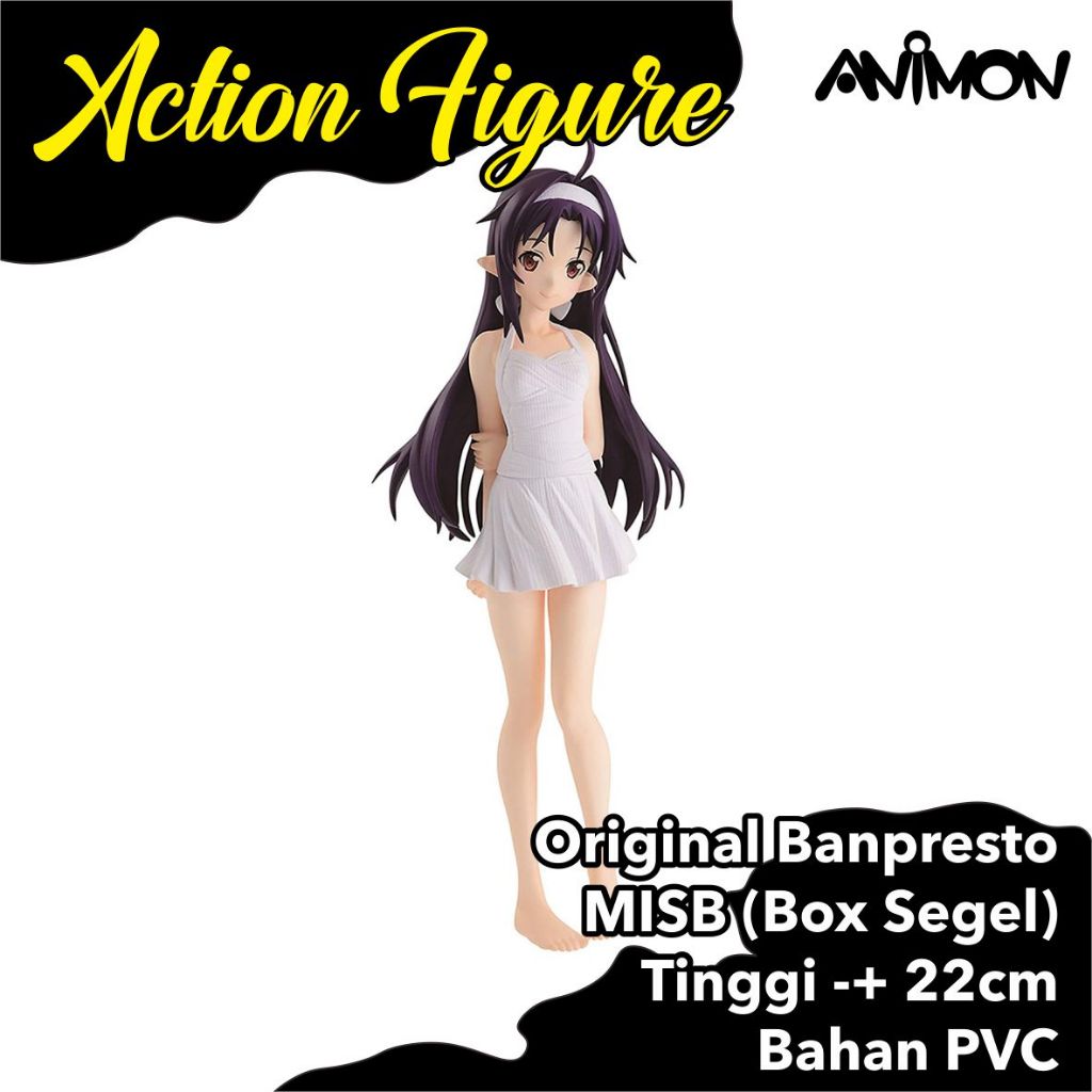 Action Figure Mainan Pajangan Anime Sword Art Online SAO EXQ Konno Yuuki Original Banpresto