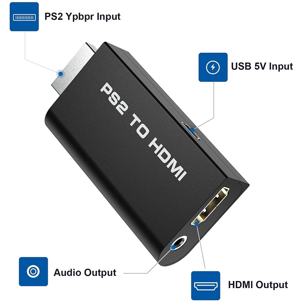 Converter hdmi to Ps2 to hdmi Kabel ps2 paket converter ps hdmi kabel listrik PS2 to HDMI Audio Vide