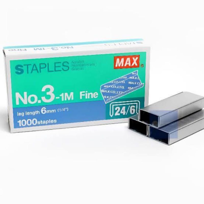 

Max Staples No.3-1M Fine 24/6