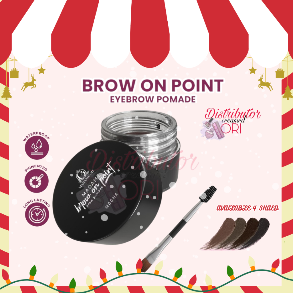 Madame Gie Madame Brow On Point – Make Up Eyebrow Pomade Cream Pensil Alis Waterproof