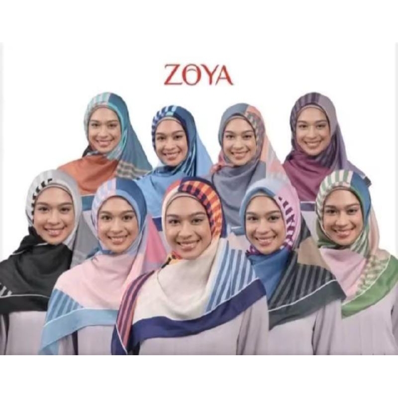 HIJAB ZOYA KHALILA ORI HARGA ASLI 169||jilbab segi empat promo