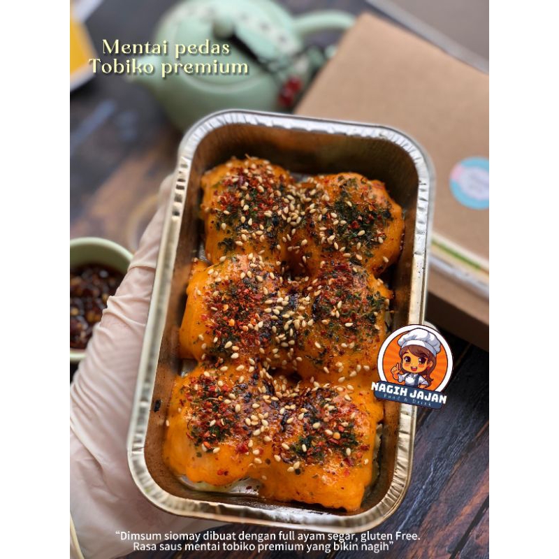 

Dimsum Mentai Premium Tobiko Isi 6 pcs Instan Only