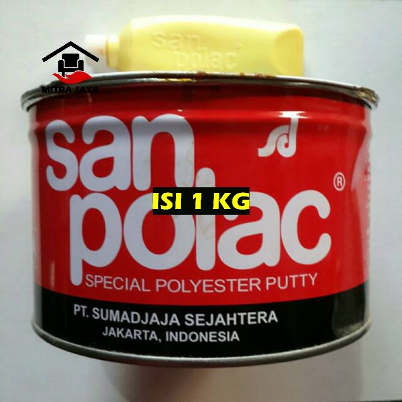 Dempul Sanpolac 1Kg Dempul Mobil San polac 1 KG Sanpolac 1kg Dempul Mobil Motor Sanpolac 1 Kg