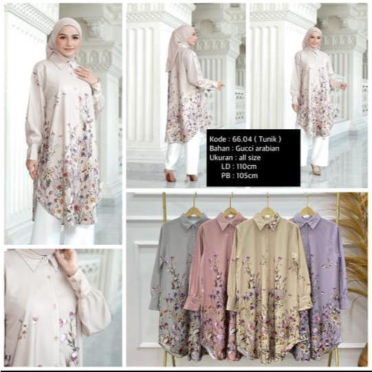 Tunik Wanita Motif Bunga