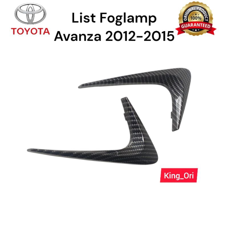 List Foglamp Avanza 2012-2015