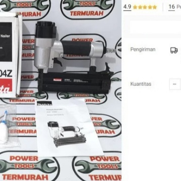 

Paku Tembak MAKITA AF 504 Z Air Nailer Nail Gun AF504Z stapler 5 cm