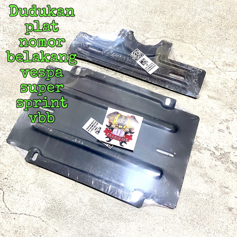Dudukan Plat Nomor Vespa Super Sprint Vbb