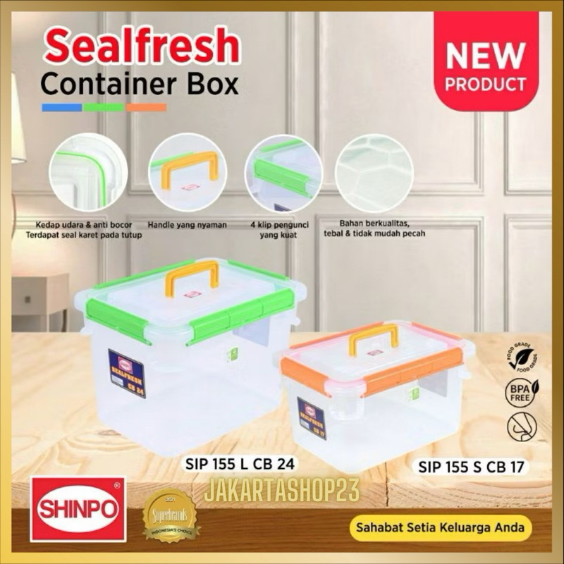 CONTAINER BOX 17 - 24 L KEDAP UDARA KONTAINER BOX PLASTIK MURAH SEAL FRESH