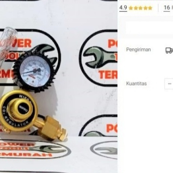 

Regulator Las Gas C02 Wipro TR-03K MIG Lonceng Las Meter Non Heater