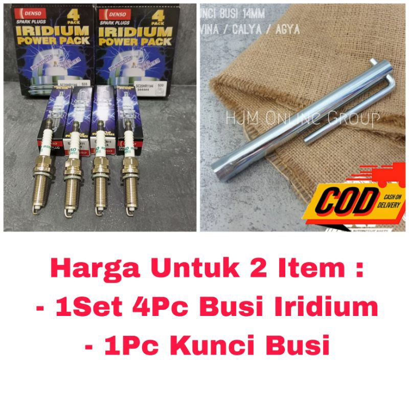 Busi Iridium + Kunci Busi Grand New Avanza Veloz Great Xenia Dual VVTI