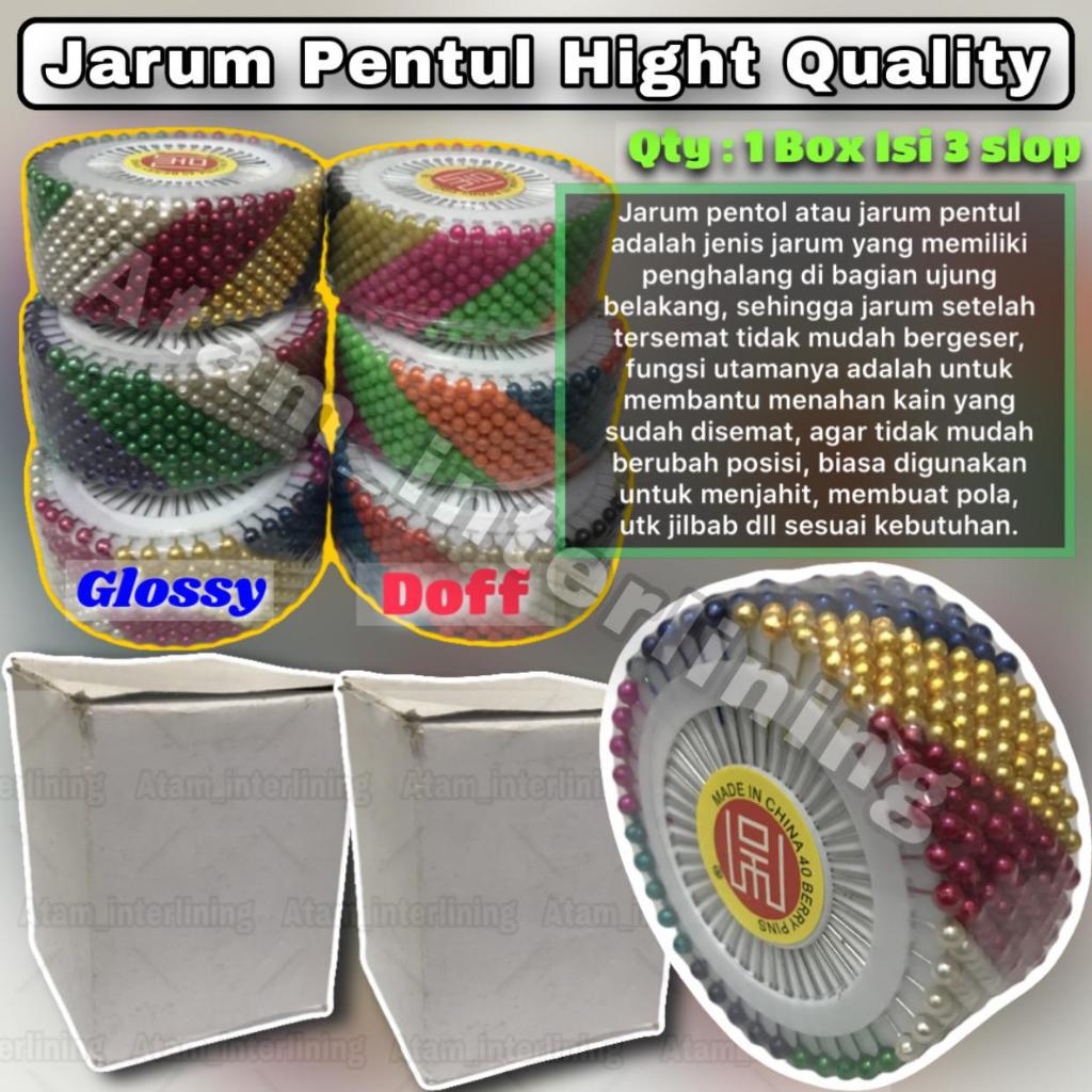 1 Box | Jarum Pentul Hight Quality | Jarum Pola Jahit | jarum pentul hijab | jarum pentul stainless 