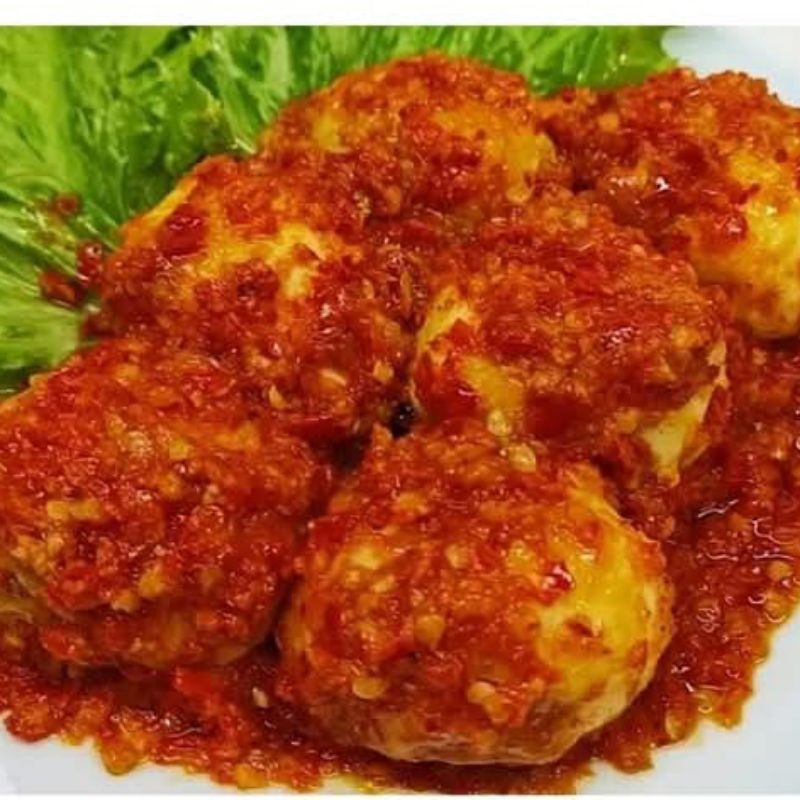 

telur balado bulat