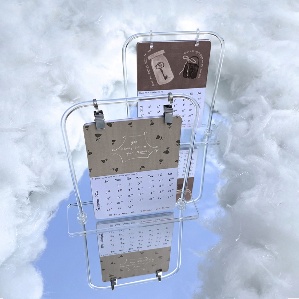 

Kalender 2025 | Kalender Meja | Acrylic Hanging Stand