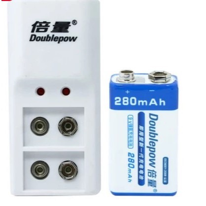 charger baterai 9v rechargeable / baterai kotak 9v recharger / cas baterai kotak 9v
