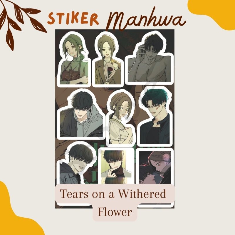 

Stiker Manhwa A6 Tears on a Withered Flower Beom TaeHa Na HaeSoo Waterproof Anti Air Kartun Anime manga manhua
