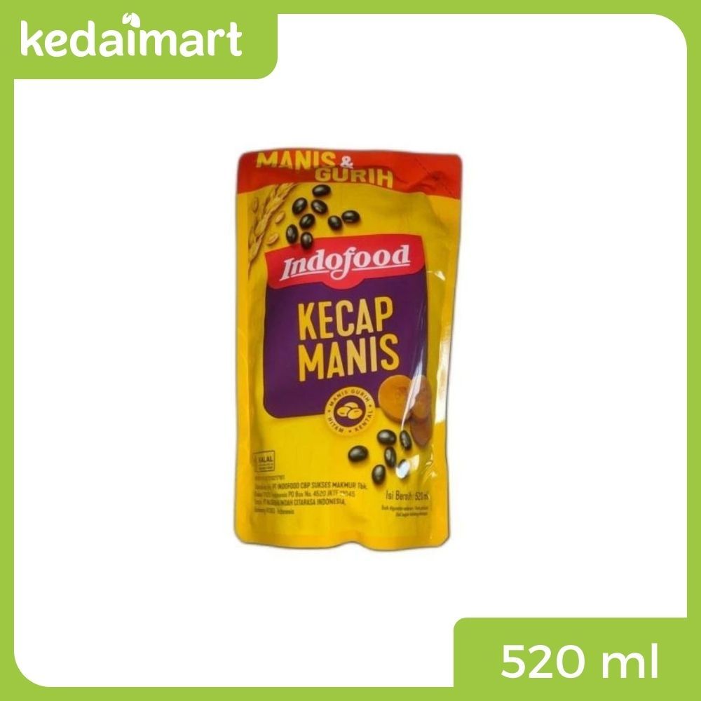 

Indofood Kecap Manis Pouch 580 ml / 520 ml
