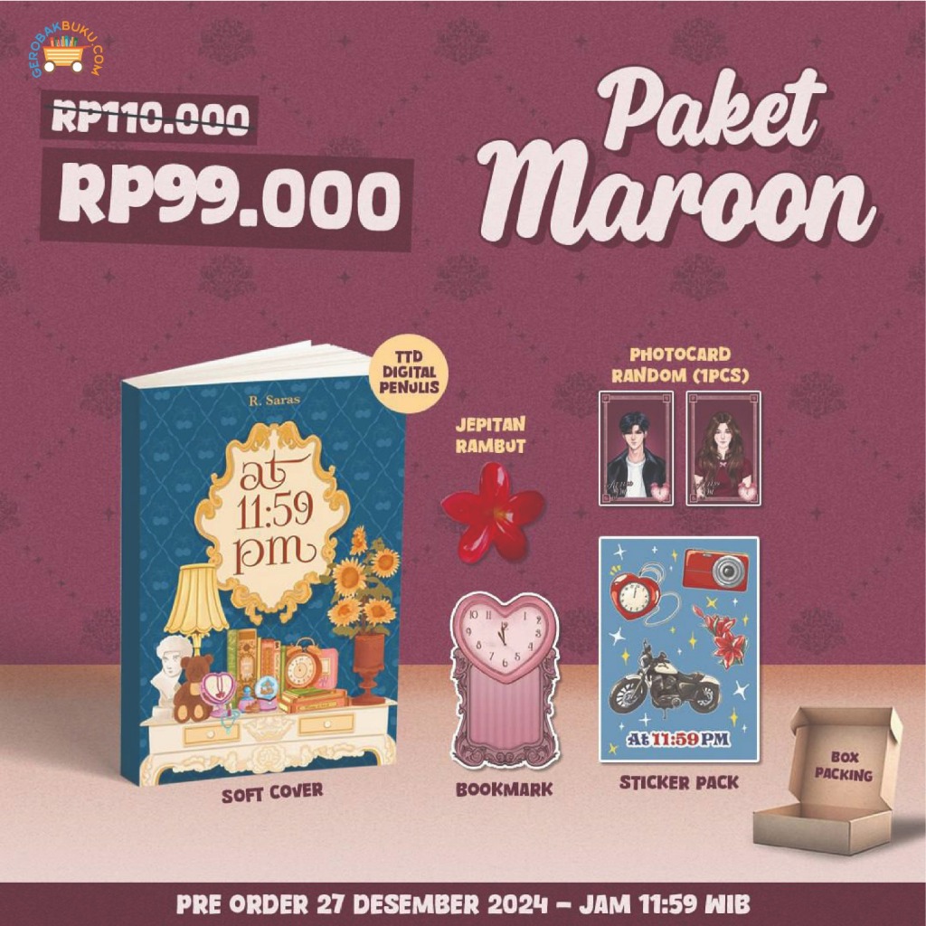 PRE ORDER NOVEL 'AT 11:59 PM'